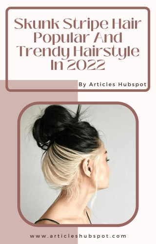 Skunk Stripe Hair Popular And Trendy Hairstyle In 2022