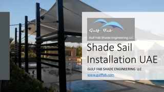 Shade Sail Installation UAE