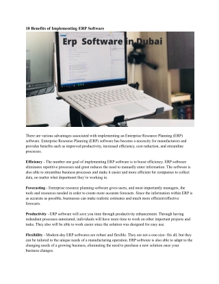 Erp  Software in Dubai