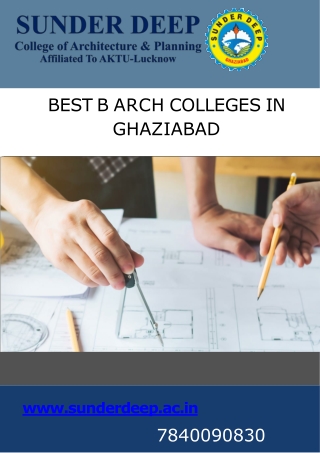 Searching for colleges offering architecture