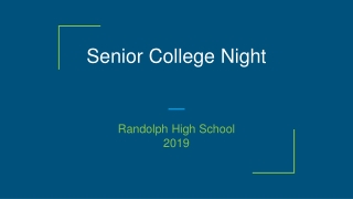 Senior College Night