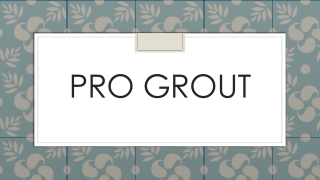 Grout Repair San Jose, CA