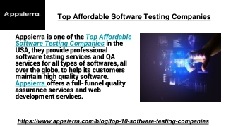 Top Affordable Software Testing Company