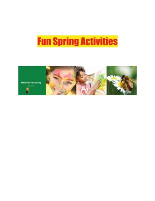 Fun Spring Activities