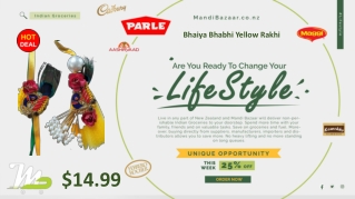 Bhaiya Bhabhi Yellow Rakhi - Rakhi Collection in New Zealand