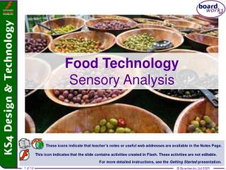 Food Technology Sensory Analysis