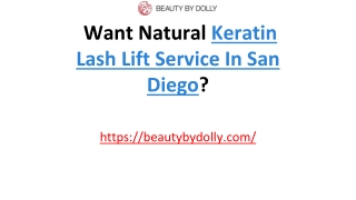 Keratin Lash Lift Service In San Diego