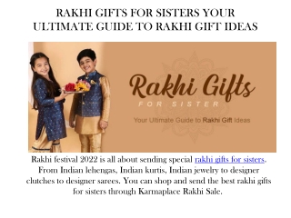 RAKHI GIFTS FOR SISTERS YOUR ULTIMATE GUIDE TO RAKHI GIFT IDEAS
