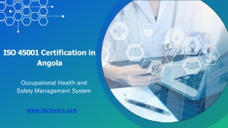 ISO 45001 Certification in Angola