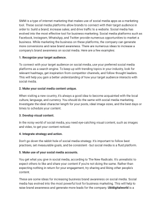 The best social media marketing strategies for increasing brand awareness.