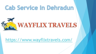 Cab Service In Dehradun