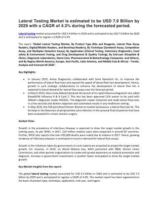Lateral Testing Market