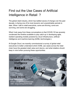 AI in retail - Google Docs
