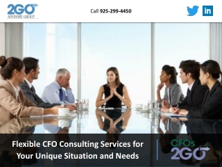 Flexible CFO Consulting Services for Your Unique Situation and Needs