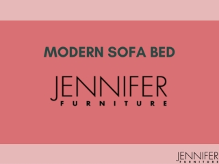 Modern Sofa Bed – Jennifer Furniture