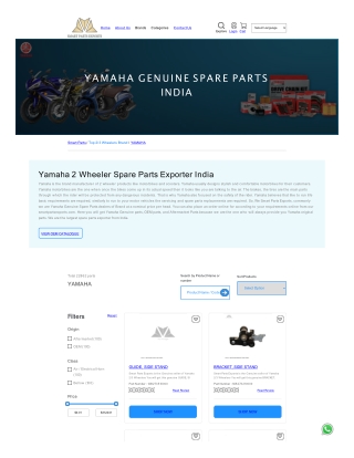 Yamaha 2 Wheeler Genuine Parts Exporter India