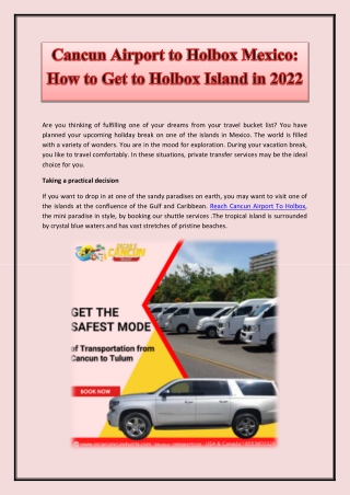 Cancun Airport to Holbox Mexico How to Get to Holbox Island in 2022