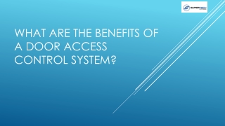 What are The Benefits of a Door Access Control System?