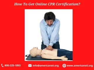 How To Get Online CPR Certification