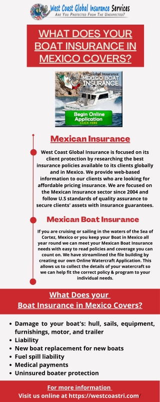 What Does your Boat Insurance in Mexico Covers