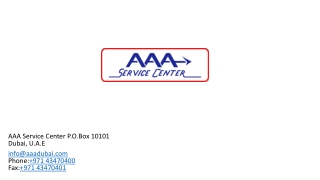 Car Garage in Dubai | AAADubai Service Center