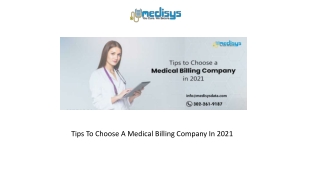 Tips To Choose A Medical Billing Company In 2021