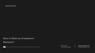 How to Start an eCommerce Business