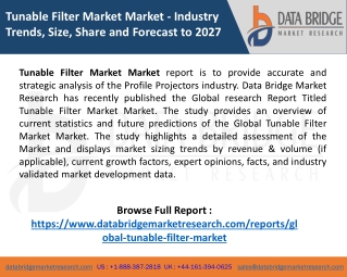 Global Tunable Filter Market