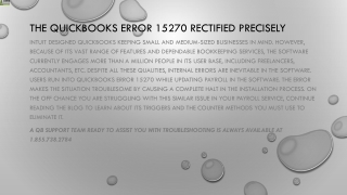 A quick way to terminate QuickBooks Error 15270 easily