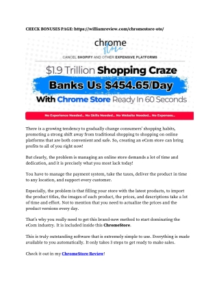 ChromeStore Review - Will You Really Make Money