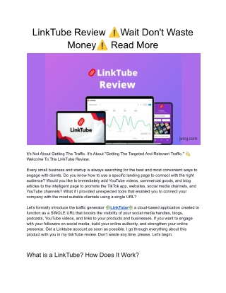 Surprising News *LinkTube Review* APPSumo Deal - Read More