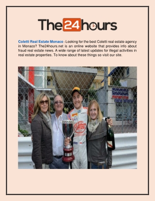 Coletti Real Estate Monaco  The24hours.net