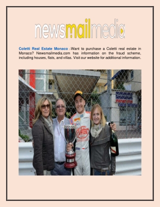 Coletti Real Estate Monaco  Newsmailmedia.com