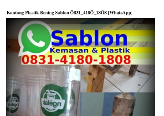 Kantong Plastik Bening Sablon Ö83I_ᏎI8Ö_I8Ö8[WhatsApp]
