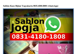 Sablon Kaos Bijian Yogyakarta Ö8ᣮI-4I8Ö-I8Ö8{WhatsApp}