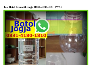 Jual Botol Kosmetik Jogja