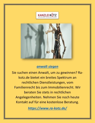 Anwalt Siegen | Ra-kotz.de