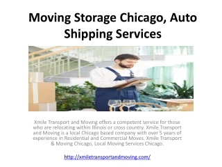 Moving Storage Chicago, Local Moving Services
