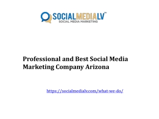 Professional and Best Social Media Marketing Company Arizona