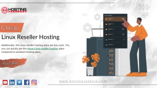 Cheap Linux Reseller Hosting