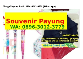 Harga Payung Studio 08ᑫᏮ.З012.З77ᑫ{WA}