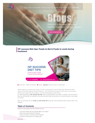 IVF Success Diet Tips- Foods to Eat & Foods to Avoid During Treatment
