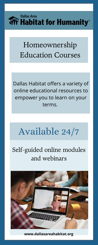 Homeownership Education Courses - Dallas Habitat
