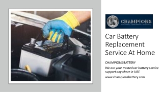 Car Battery Replacement Service At Home