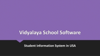 Student information System in USA