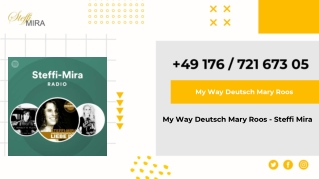 My Way Deutsch Mary Roos - Steffi Mira