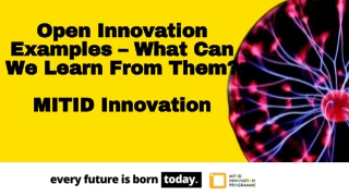 Open Innovation Examples - MIT ID Innovation