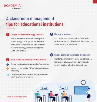 Classroom Management Tips for Educational Institution