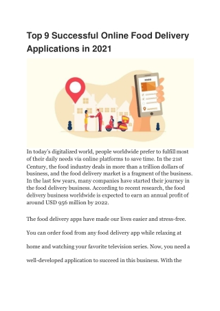 Top 9 Successful Online Food Delivery Applications in 2021