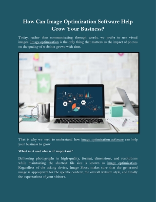 How Can Image Optimization Software Help Grow Your Business